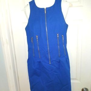 Michael Kors blue  dress zipper front